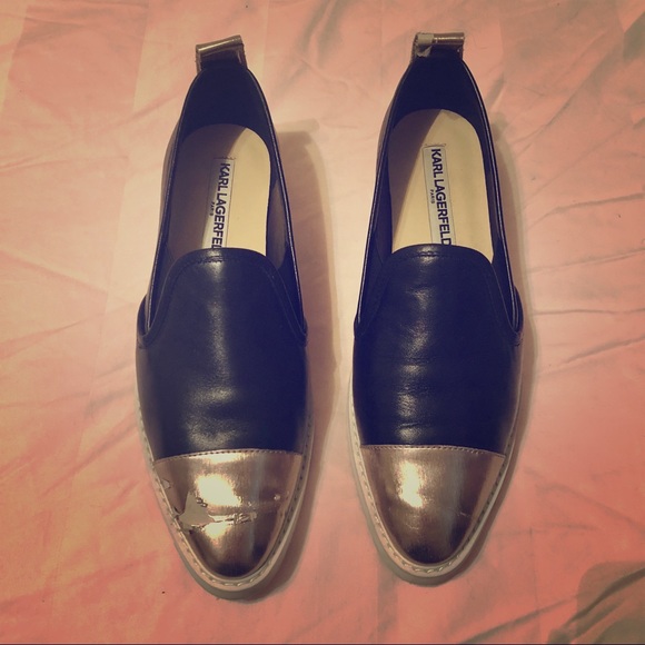 karl lagerfeld cler slip on sneaker